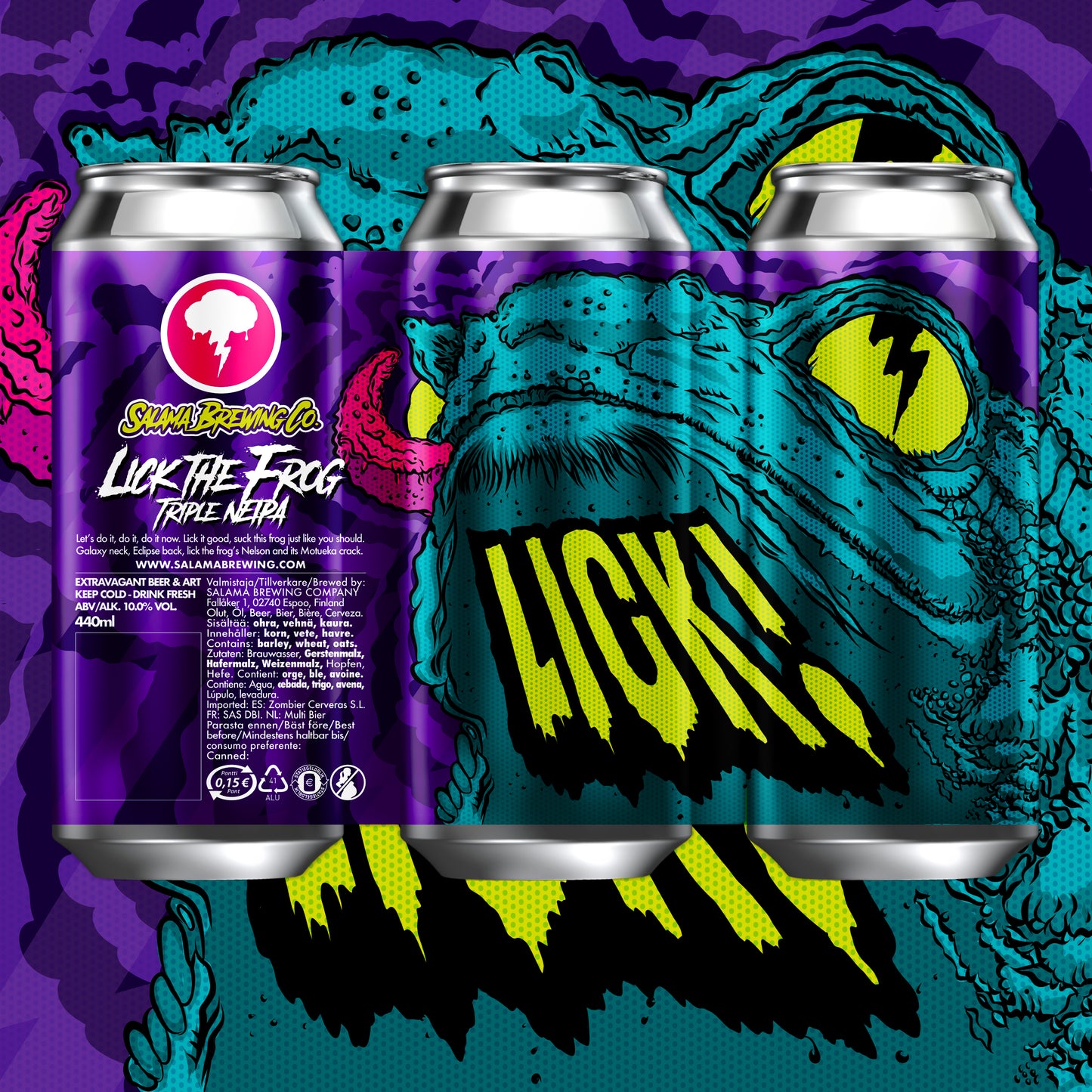 Lick the Frog TIPA 10,0% 440 Can