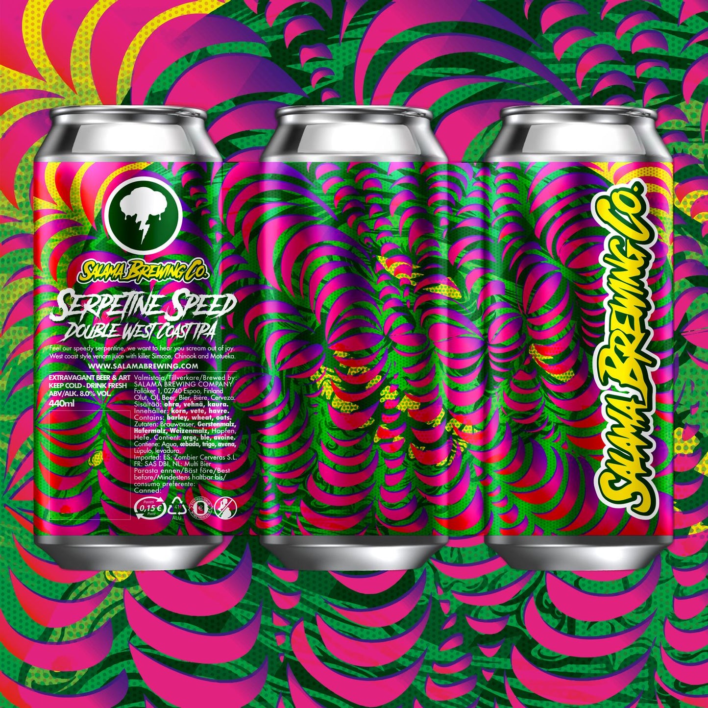 Serpentine Speed West Coast DIPA 8,0% 440 Can